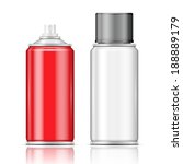 Blank aluminium spray can templates with riffled cap for paint or hairspray or deodorant, freshener. Packaging collection.