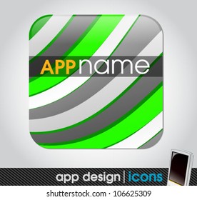 blank app icon for mobile devices