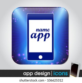 blank app icon for mobile devices