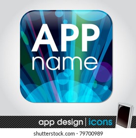 blank app icon for mobile devices