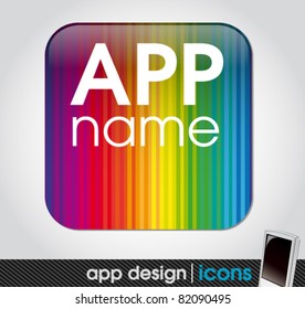 blank app icon for mobile devices