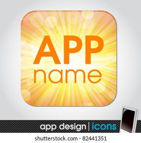 blank app icon for mobile devices