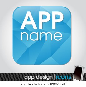 blank app icon for mobile devices