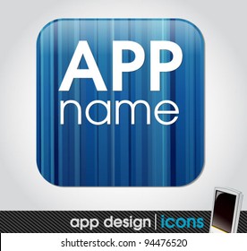 blank app icon for mobile devices