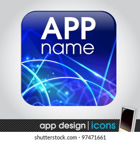 blank app icon for mobile devices