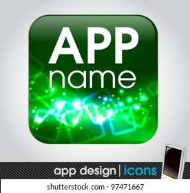 blank app icon for mobile devices