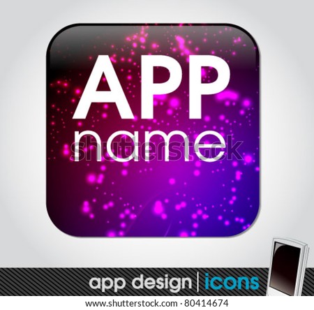 blank app icon for mobile devices