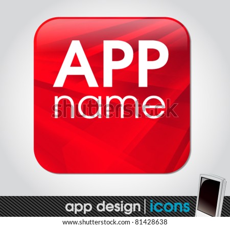 blank app icon for mobile devices
