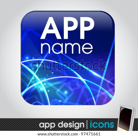 blank app icon for mobile devices