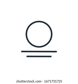 Blank avatar. Vector linear icon isolated on white background.