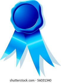 Blank award ribbon rosettes