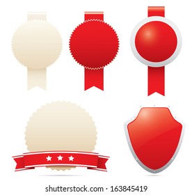  Blank awards, label, shield