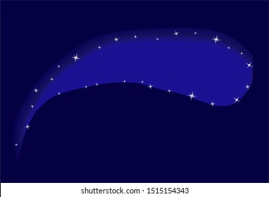 Blank background, glitter. Blue pattern. Festive decoration, vector