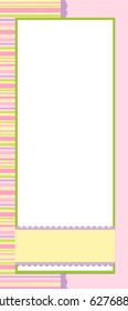 Blank background for greetings card, postcard or photo frame (EPS10)