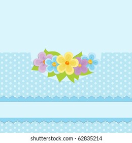 Blank background for greetings card, postcard or photo frame (EPS10)