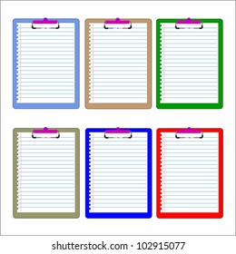 blank background. paper spiral notebook isolated on whit