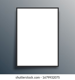 Plantilla de fondo en blanco para el banner, el volante, el afiche, el folleto de portada u otros productos publicitarios. Ilustración vectorial.