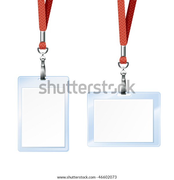 Blank Badge Id Card Stock Vector (Royalty Free) 46602073