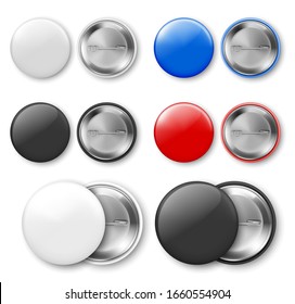 Blank Badge, Pin. Vector Illustration