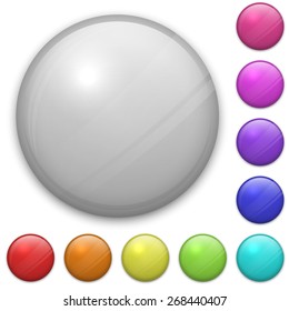 Blank badge template isolated on white background. EPS10 vector layered file, easy adjustable.