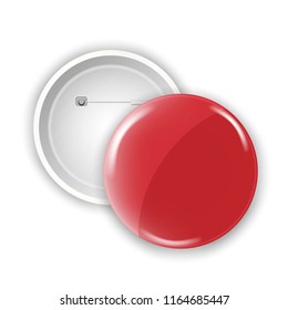 Blank badge. vector realistic illustration