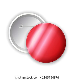 Blank badge. vector realistic illustration