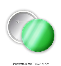 Blank badge. vector realistic illustration