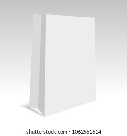 Blank of bag on grey background. Vector
