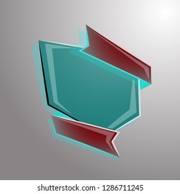 blank banner for background, vector