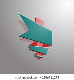 blank banner for background, vector