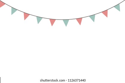 Banner en blanco, plantillas de arañazos o trenzas para fiestas de rayado, primavera, Pascua, duchas de bebé y ventas, sobre fondo transparente, en formato vectorial