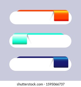 Blank banner design infographic elements template vector eps 10