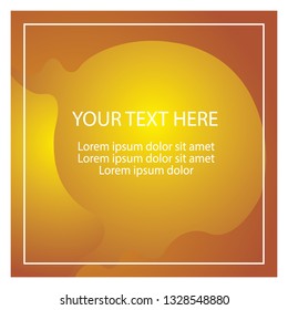 Blank banner design yellow color in eps.10. Vector creative, simple and easy to use.
