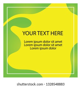 Blank banner design yellow color in eps.10. Vector creative, simple and easy to use.