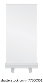 Blank banner roll up for designers