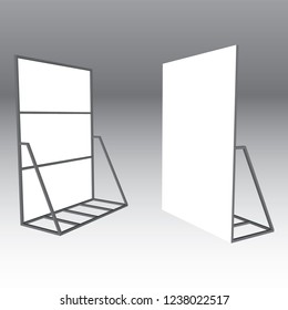 Blank Banner Stand . Trade Show Booth outdoor