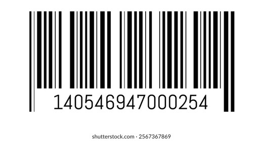 Blank Bar code. Editable Barcode illustration isolated on white background. EPS 10 vector illustration