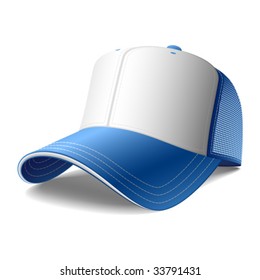 Blank Baseball Cap. Vector.