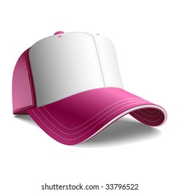 Blank baseball cap. Vector.