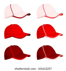 Blank baseball hat template.