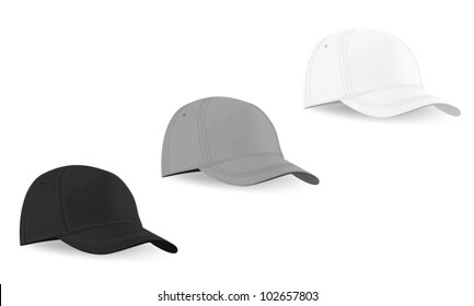 Blank baseball hat template.