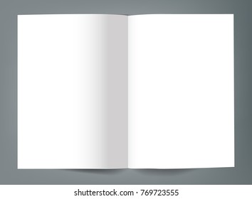 Blank Bi Fold Brochure Mockup Cover Template.