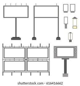 Blank big billboard. Mockup for your advertisement and design