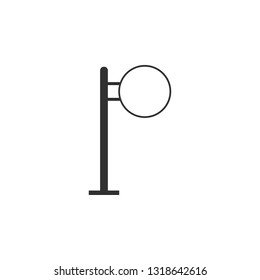 Blank billboard for advertisement, Big board banner. on white background. Billboard vector icon