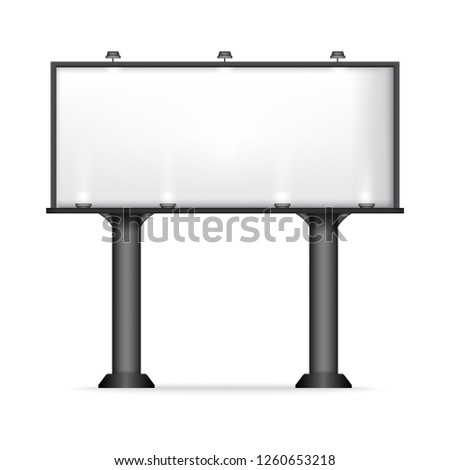 Blank billboard for advertisement vector, Big board template