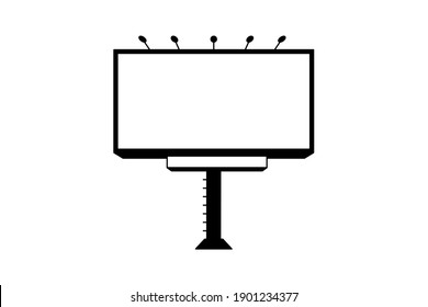 Cartel en blanco para el vector de espacio publicitario