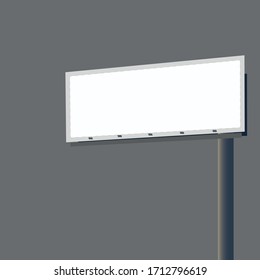 Blank billboard drawing on the street