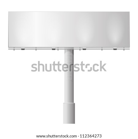 Blank billboard illustration