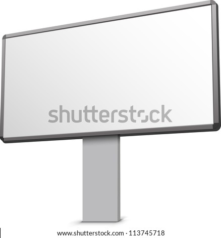 Blank billboard illustration