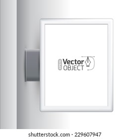 blank billboard and lightbox